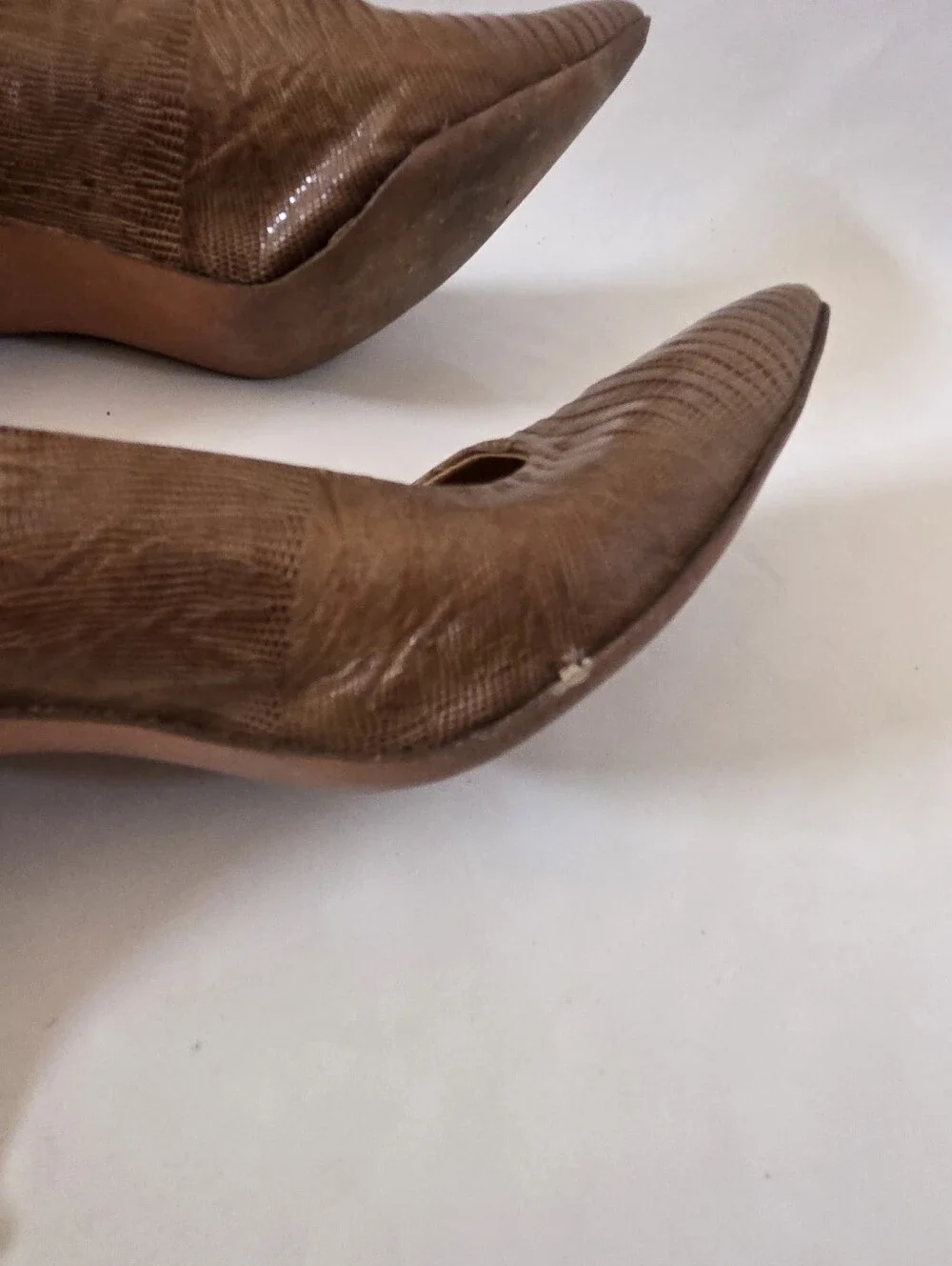 Vintage Salvini Exotic Leather Stiletto Pumps 10 AA